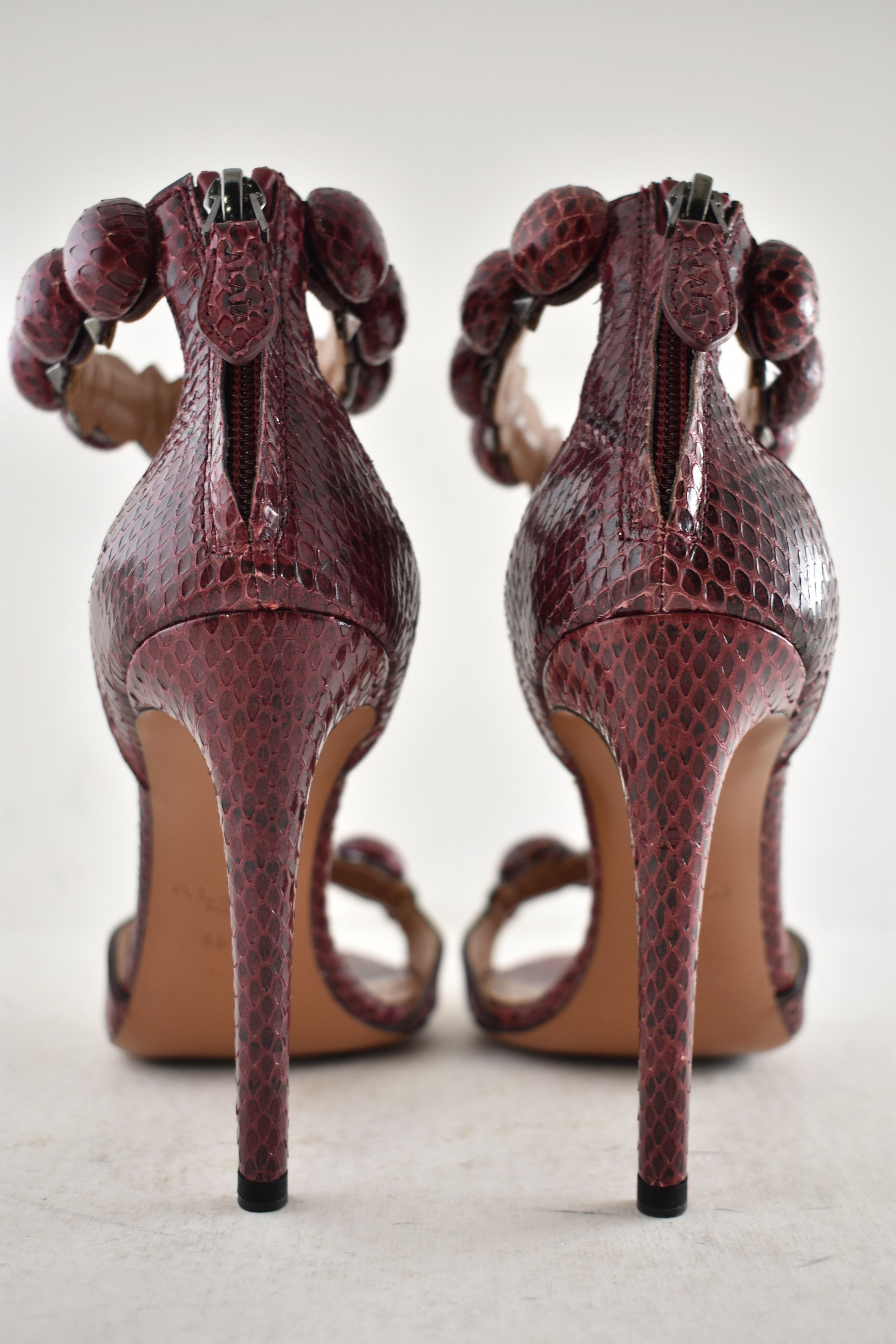 Alaia Alaia Bombe 110m Snakeskin Ankle Strap Sandal Heel Pump 36.5 Size US 6.5 / IT 36.5 - 13 Thumbnail