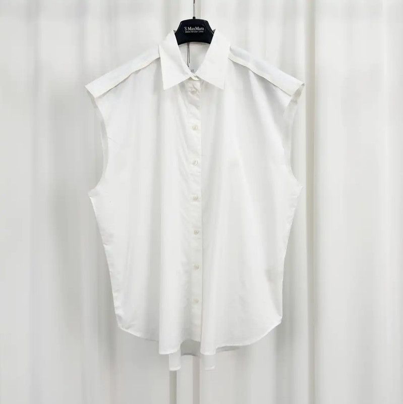 Acne Studios Stylish White Sleeveless Shirt