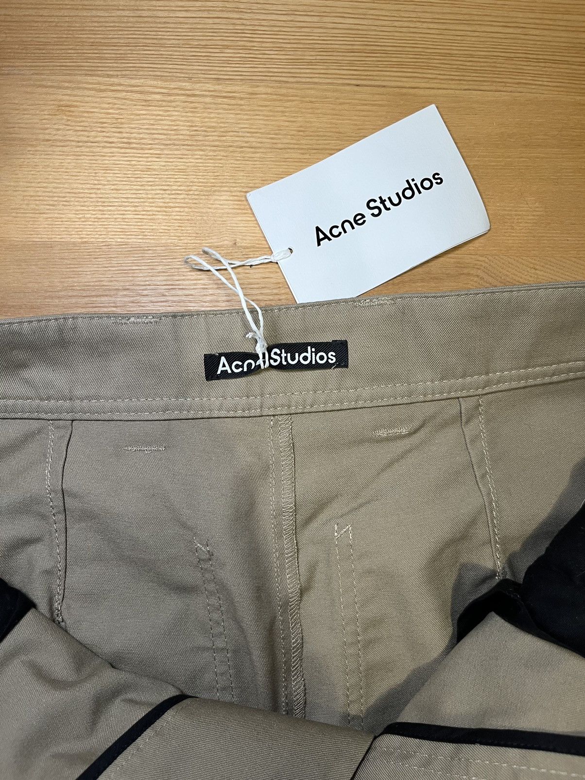 Acne Studios Acne studios - Beige Twill Workwear Trousers Size US 31 - 4 Thumbnail