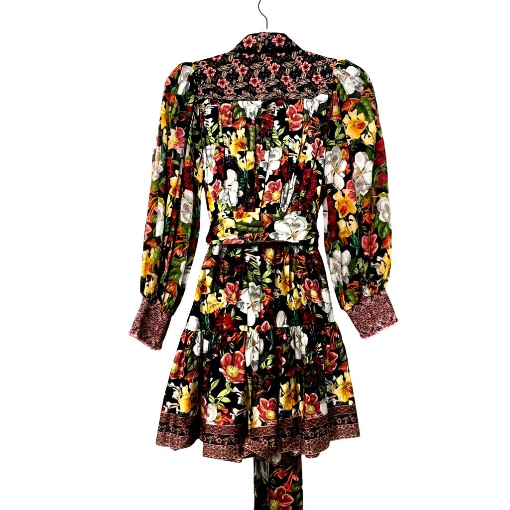 Alice + Olivia ALICE + OLIVIA | Tiffie Puff Sleeve Mini Shirt Dress | US 0 Size XS / US 0-2 / IT 36-38 - 14 Thumbnail