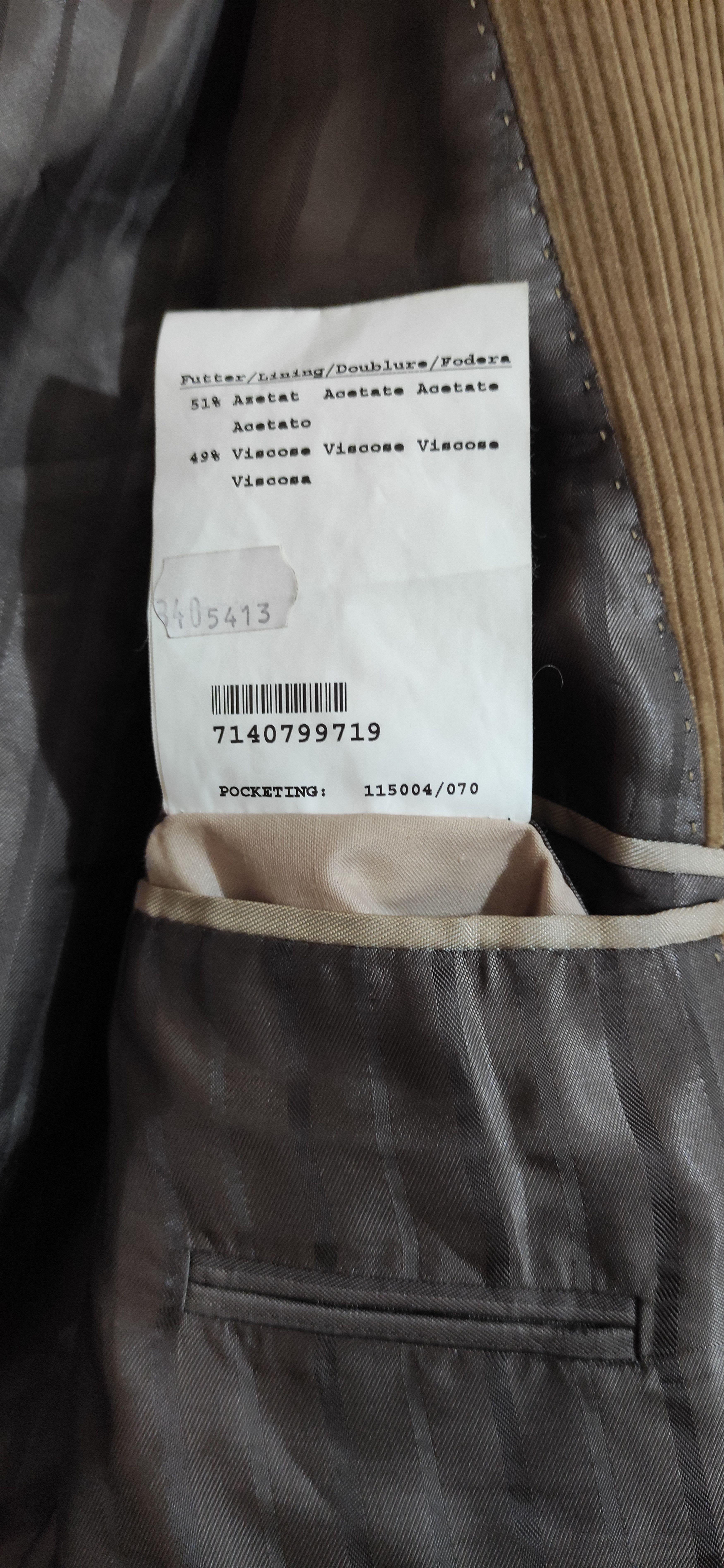 Burberry The men's blazer Burberry Size 54R - 5 Thumbnail