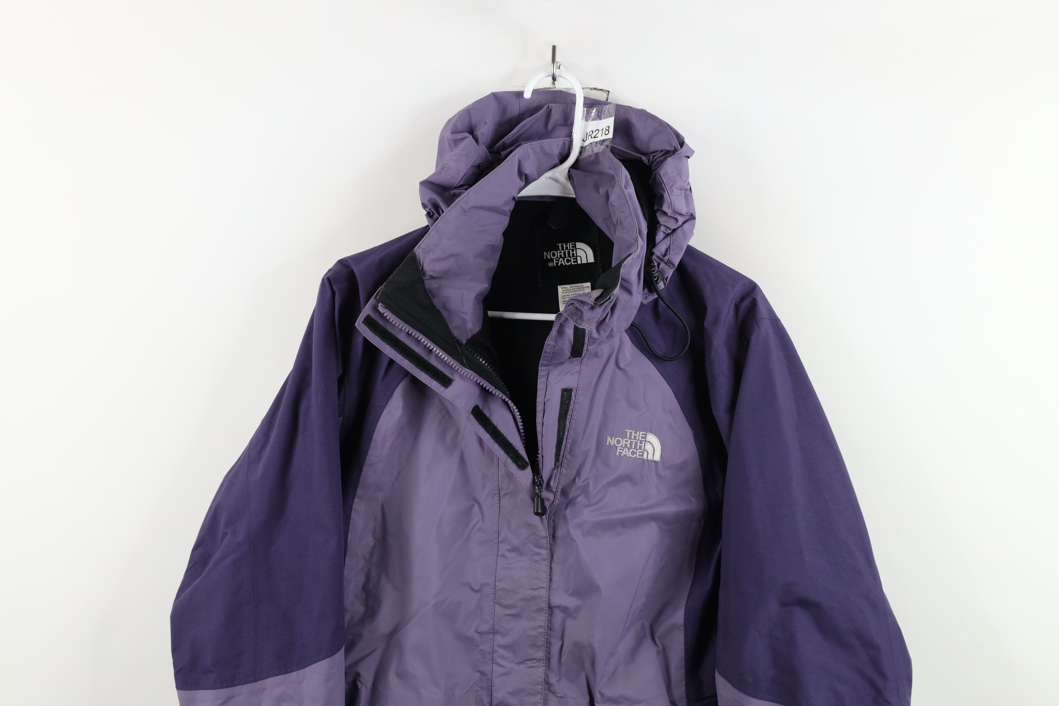 The North Face × Vintage Vintage 90s The North Face Goretex Hooded Jacket Purple Size S / US 4 / IT 40 - 2 Thumbnail