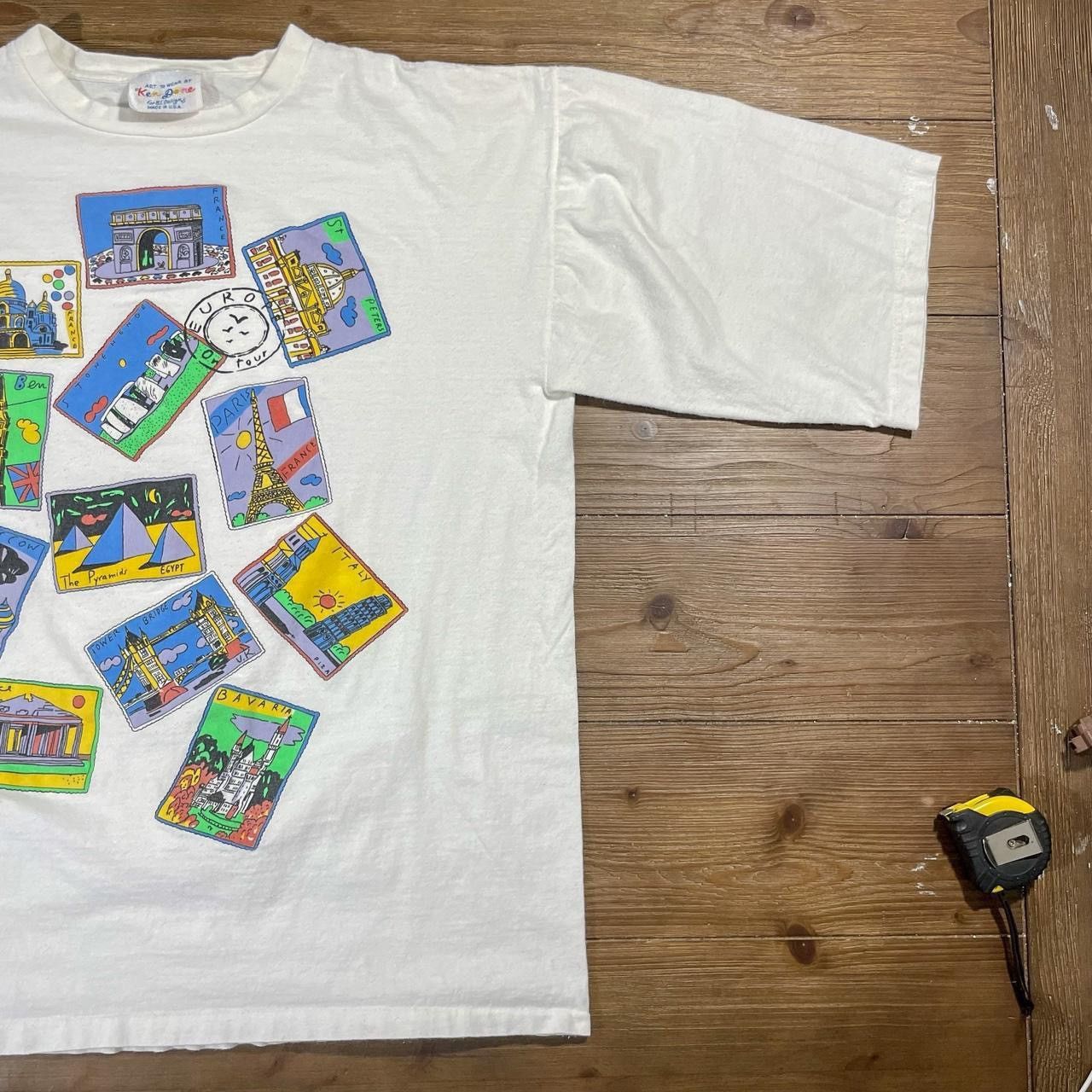 Vintage Vintage 90’s Europe on Tour Photos 3/4 Sleeve T-Shirt Size US XL / EU 56 / 4 - 4 Thumbnail