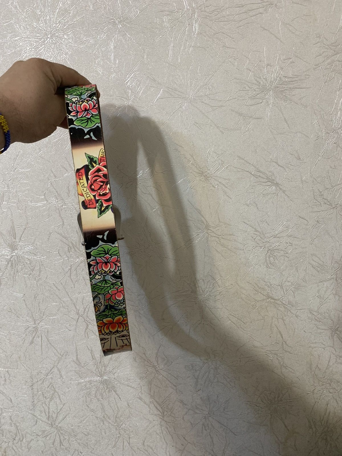 Ed Hardy × Vintage Vintage Ed Hardy by Christian Audigier Y2K Leather Rare Belt Size ONE SIZE - 7 Thumbnail