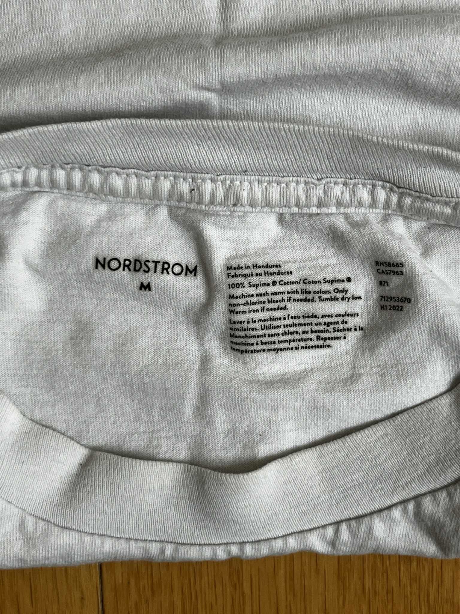 Nordstrom Nordstrom White Blank T Shirt M Size US M / EU 48-50 / 2 - 3 Thumbnail