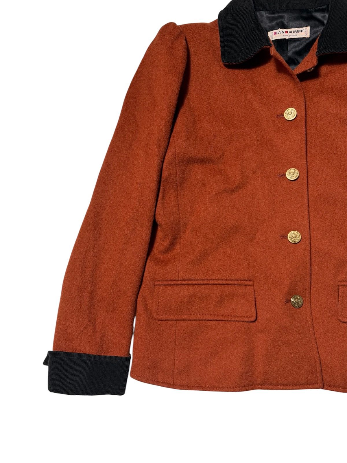 Saint Laurent Paris Vintage Saint Laurent Rive Gauche Wool Blazer Size M / US 6-8 / IT 42-44 - 5 Thumbnail