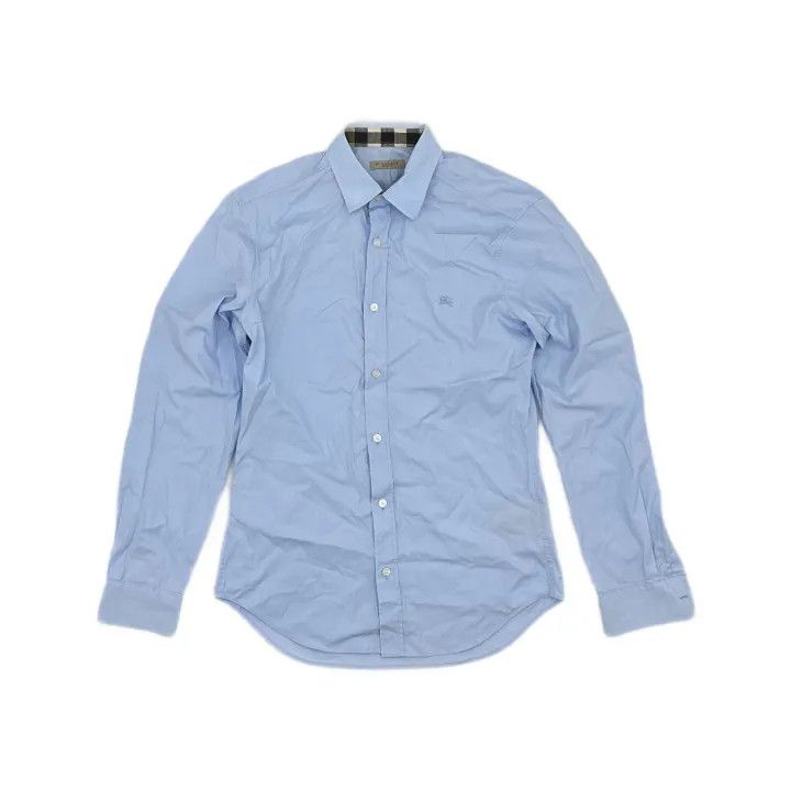 Burberry Burberry Casual Solid Long Sleeve Shirt 0079 Size S / US 4 / IT 40 - 1 Thumbnail