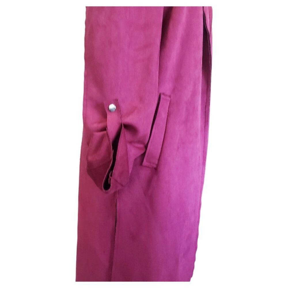 Designer CT1173 Tahari Faux Suede Blazer with Slits & Pockets S/P Size S / US 4 / IT 40 - 3 Thumbnail
