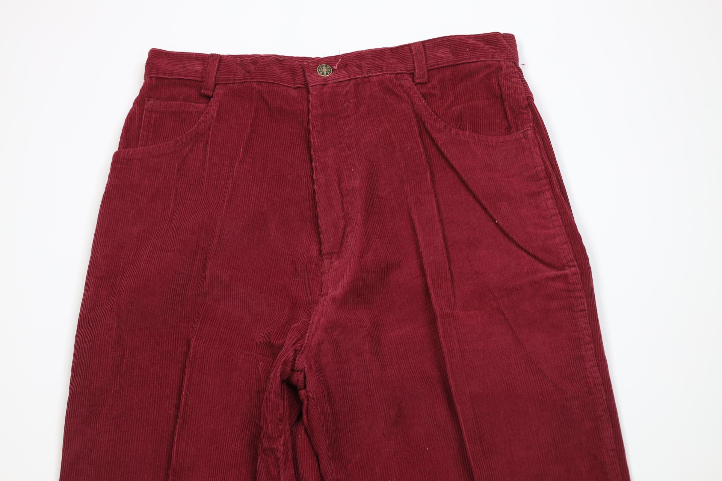Vintage Vintage 70s Streetwear Flared Wide Leg Corduroy Pants Cotton Size US 32 / EU 48 - 2 Thumbnail