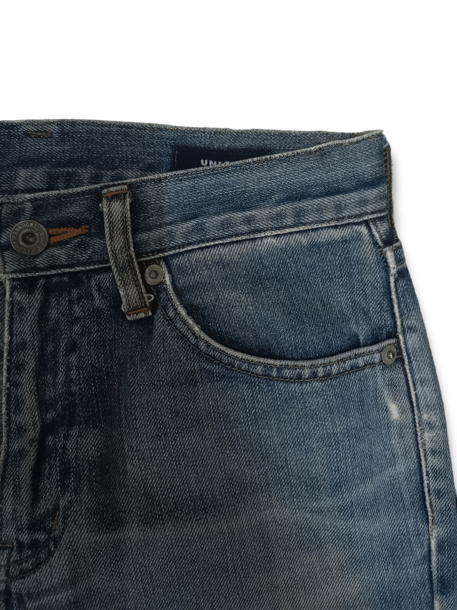 Japanese Brand × Uniqlo Vintage Japanese Uniqlo Blue Wash Distressed Jeans 27x28 Size US 27 - 5 Thumbnail
