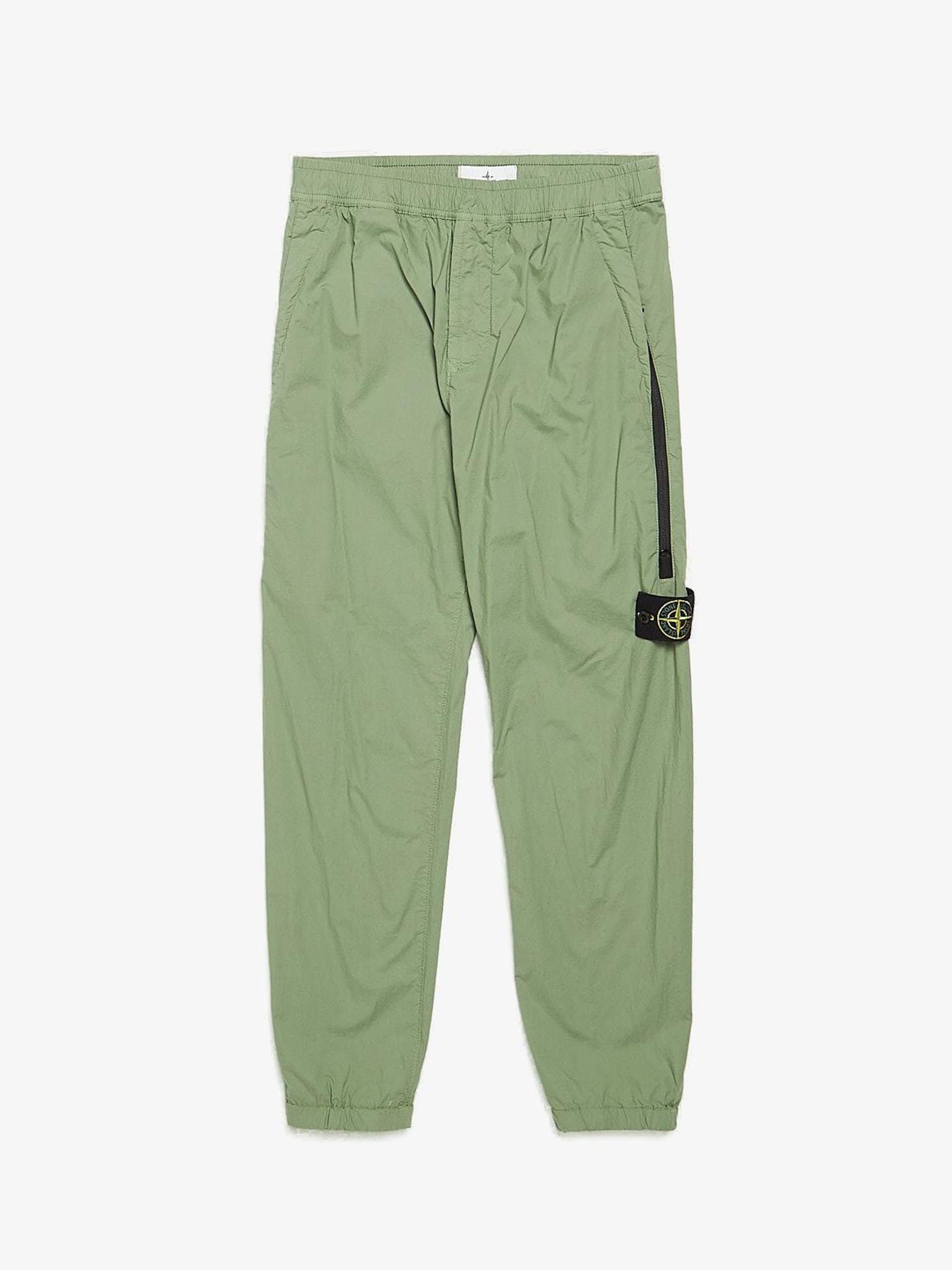 Stone Island Green Patched Light Cotton Blend Trackpants Size US 30 / EU 46 - 1 Thumbnail