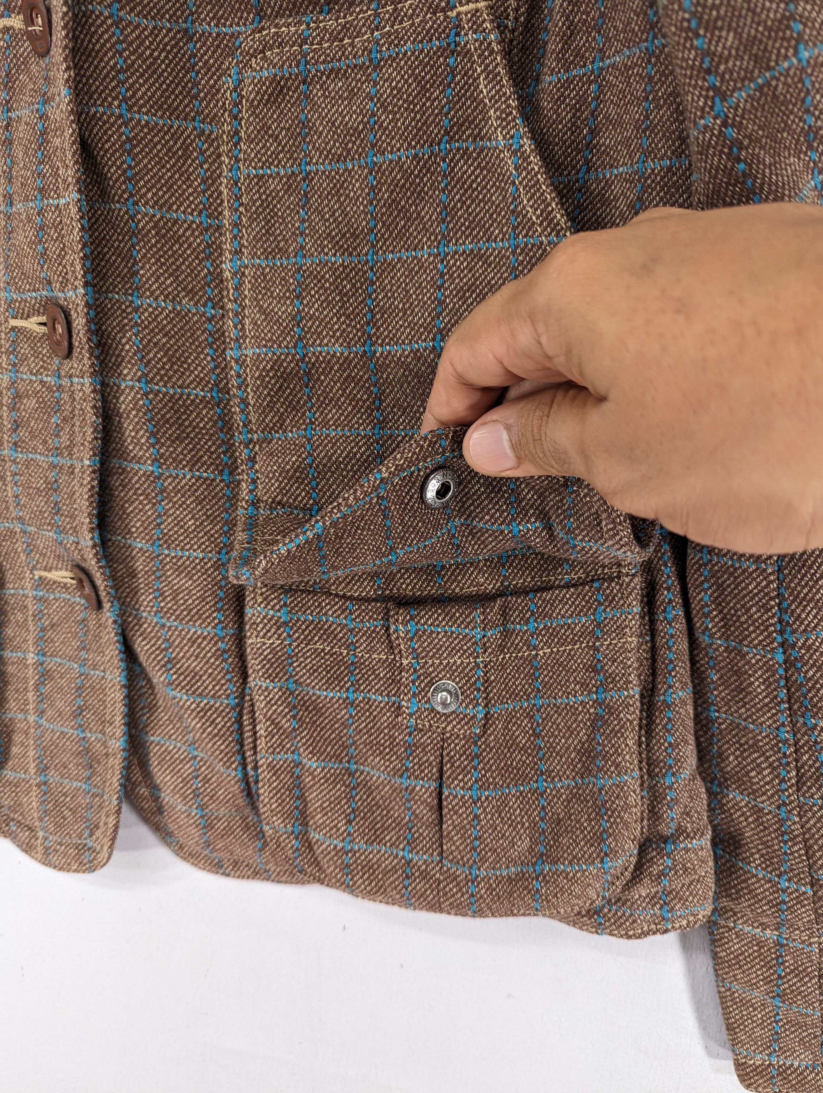 Tommy Hilfiger Tommy Hilfiger Denim Blazer Jacket Brown Size S / US 4 / IT 40 - 7 Thumbnail
