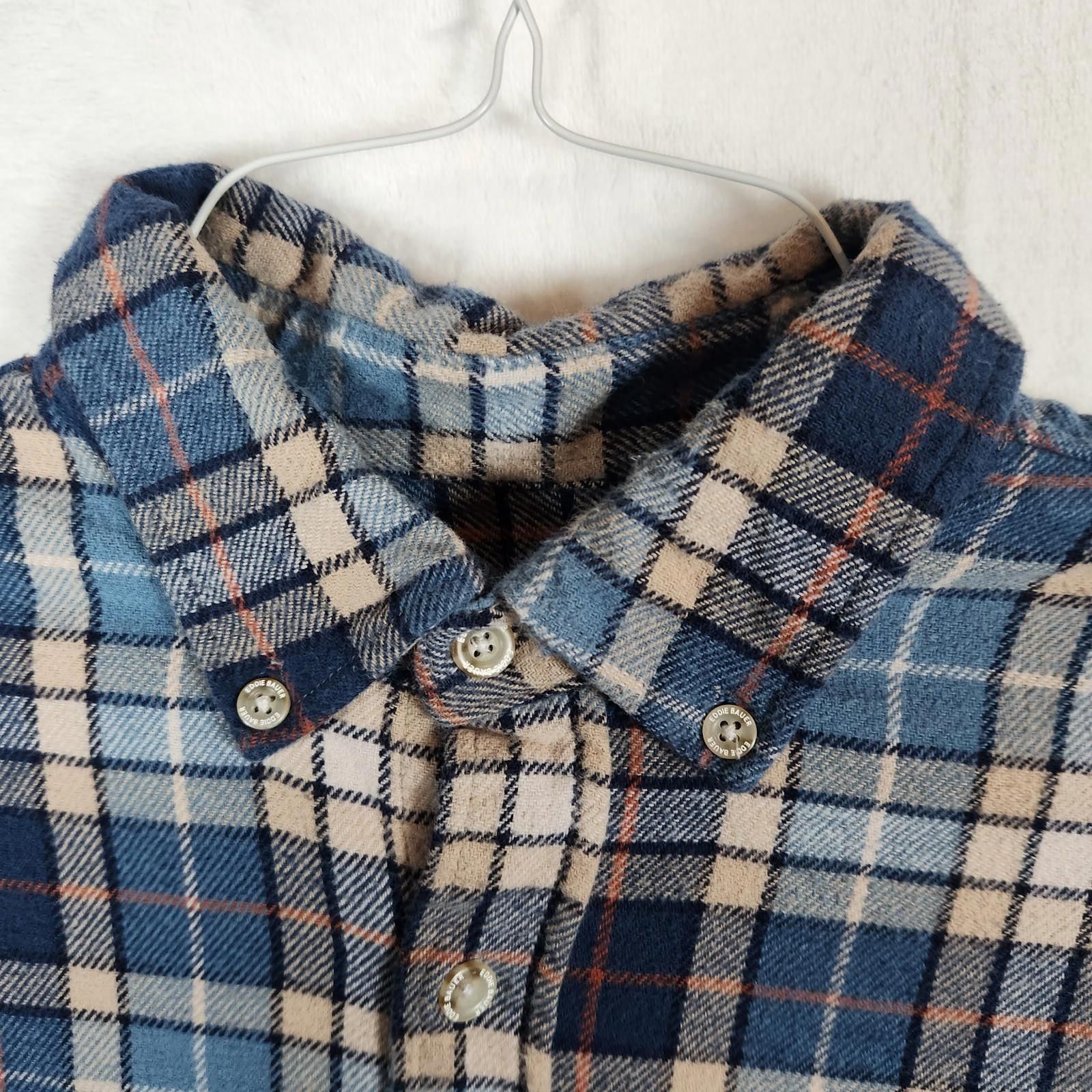 Eddie Bauer Eddie Bauer Blue Plaid Flannel Shirt Size Medium Size US M / EU 48-50 / 2 - 4 Thumbnail