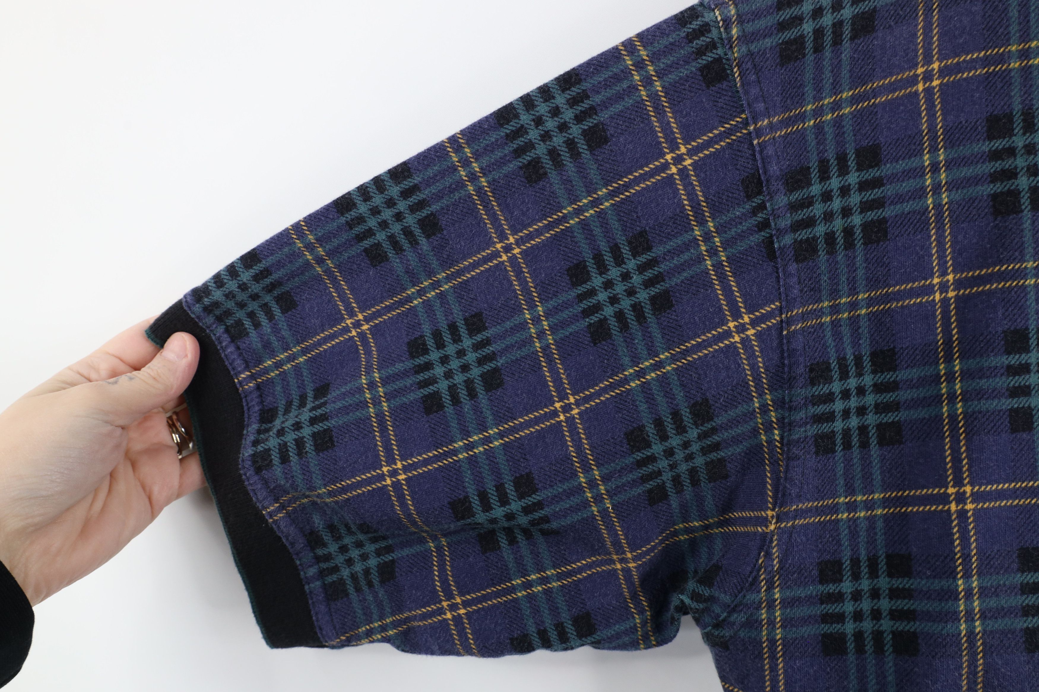 Vintage Vintage 90s Streetwear Checkered Knit Collared Polo Shirt Size US L / EU 52-54 / 3 - 6 Thumbnail