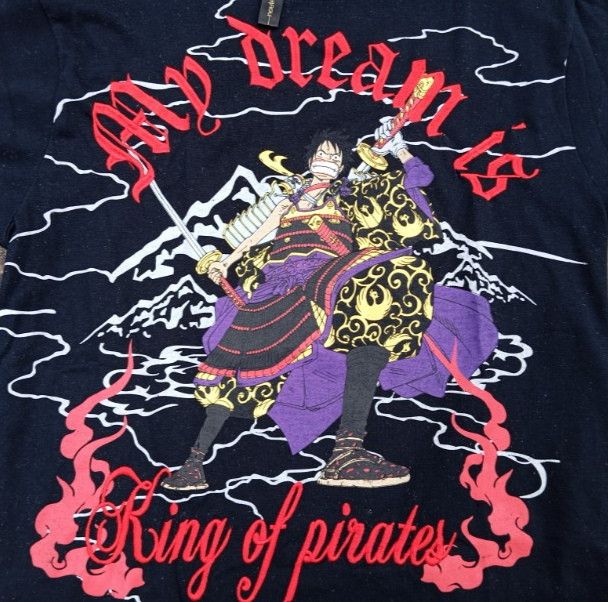 One Piece One Piece - Luffy Anime Comic Tshirt 🎌 embroidery 🪡🧵 Size US M / EU 48-50 / 2 - 1 Thumbnail