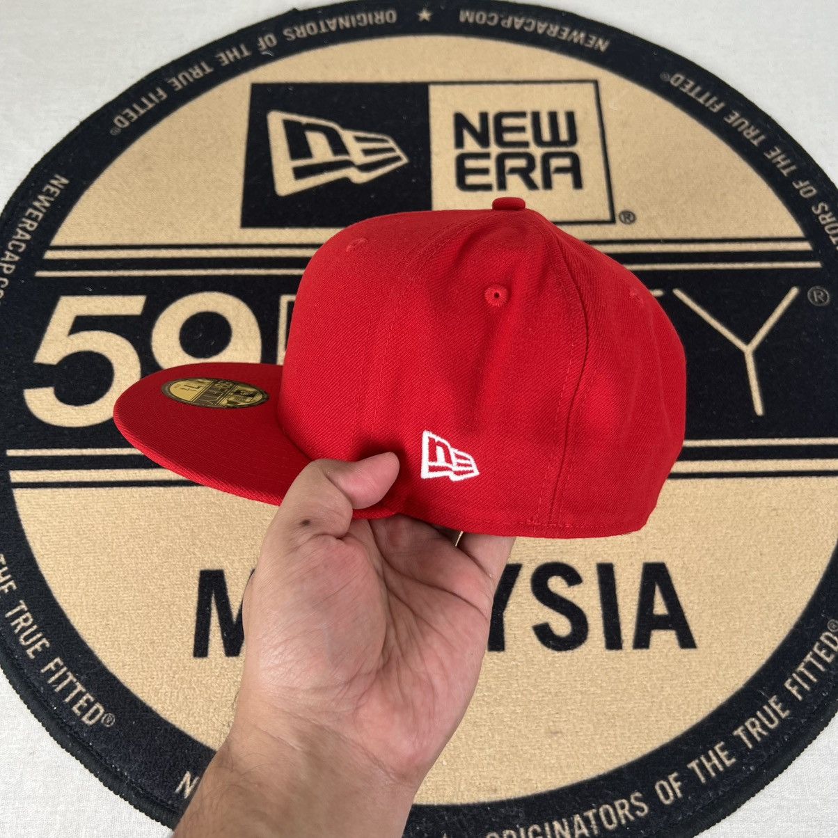 New Era 59Fifty Fitted Cap Plain Red Size ONE SIZE - 3 Thumbnail