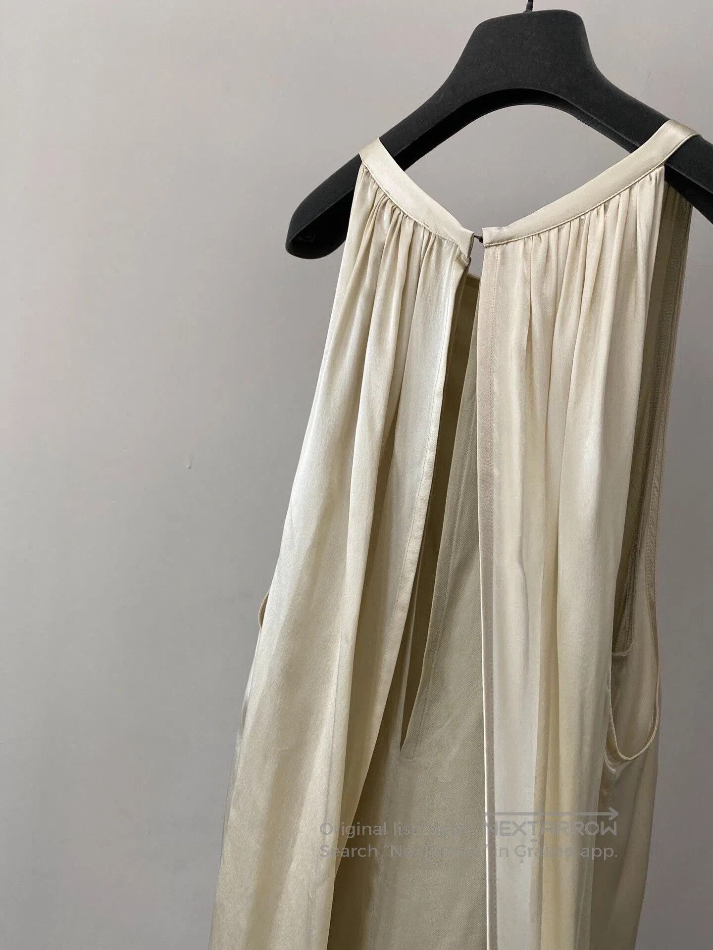 Ann Demeulemeester Ann Demeulemeester Ivory Silk Satin Dress. Size S / US 4 / IT 40 - 7 Thumbnail