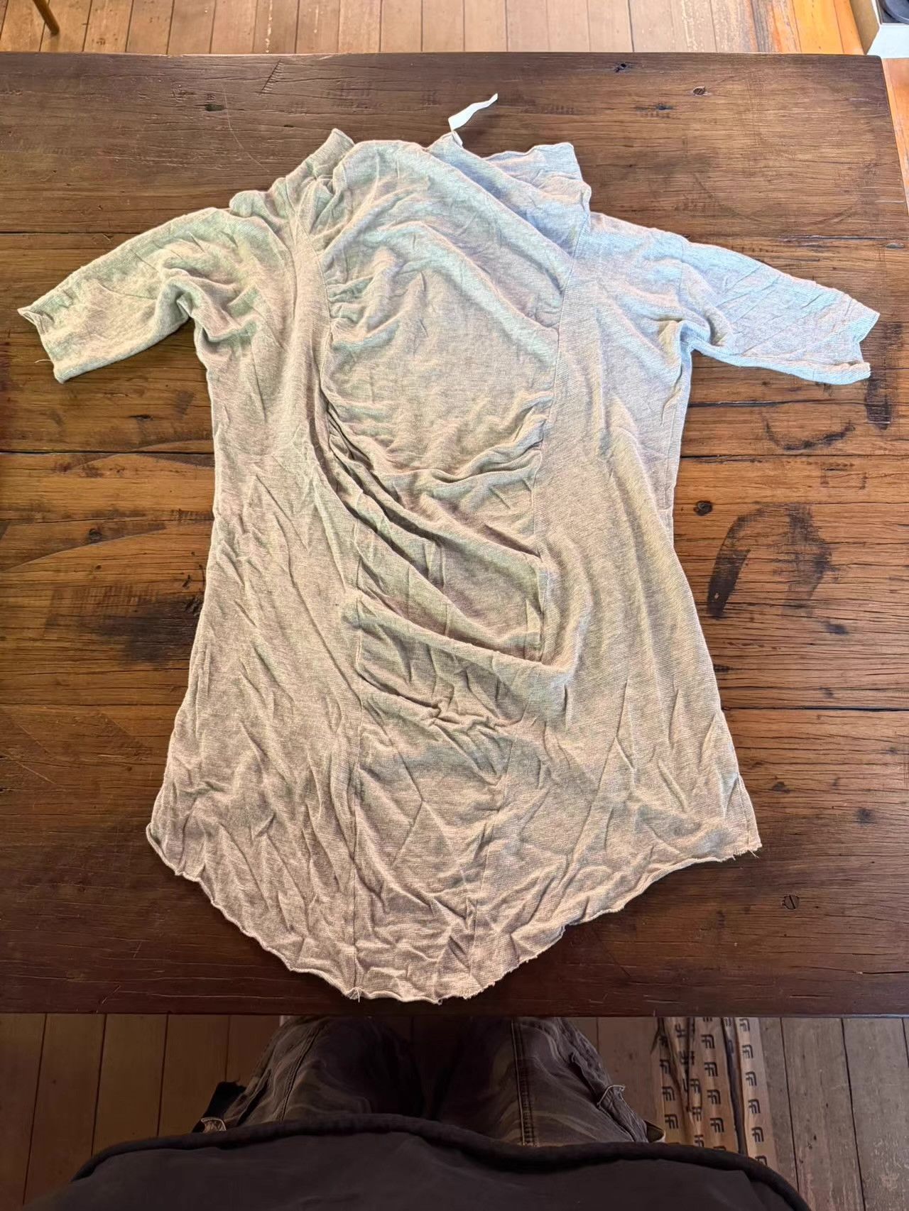 Inaisce naisce grey cowl‑neck short‑sleeve top, Q25 Size US XS / EU 42 / 0 - 1 Thumbnail