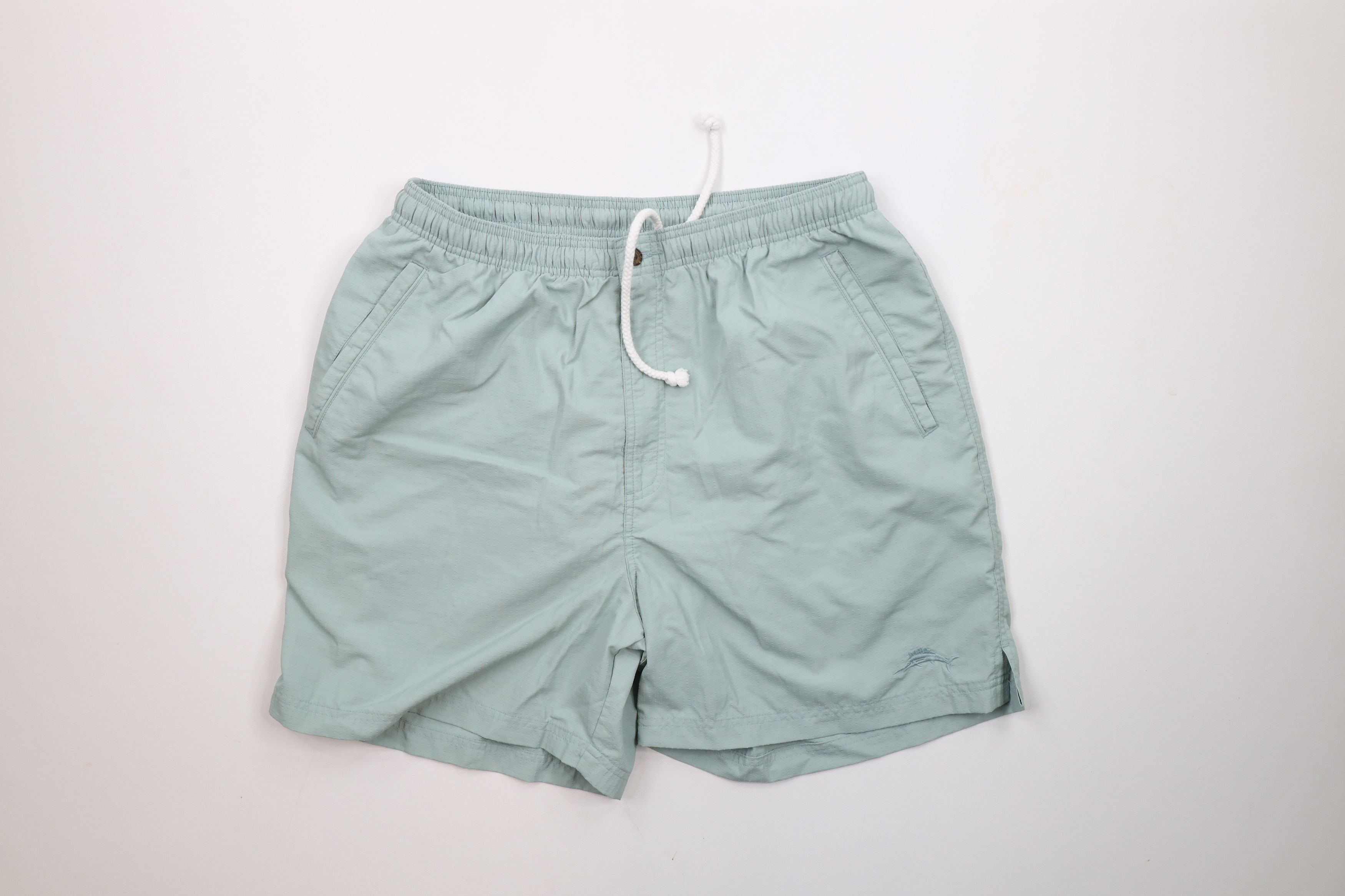 Tommy Bahama × Vintage Vintage Tommy Bahama Seersucker Lined Shorts Mint Green Size US 34 / EU 50 - 1 Thumbnail