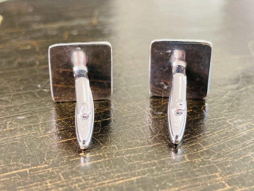 Dior Christian Dior Vintage Two-Tone Square Logo Cufflinks Size ONE SIZE - 2 Thumbnail