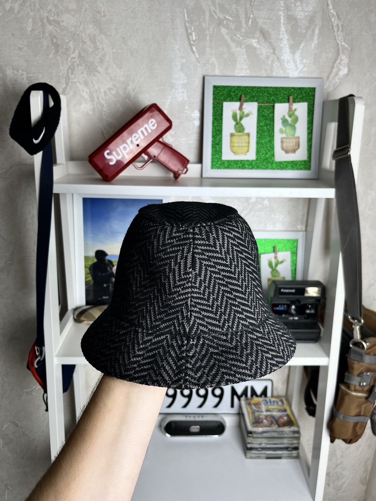 Kangol × Vintage Kangol Vintage Tweeds Hat Bucket 90s Y2K Streetwear Rap Size 30 - 4 Thumbnail