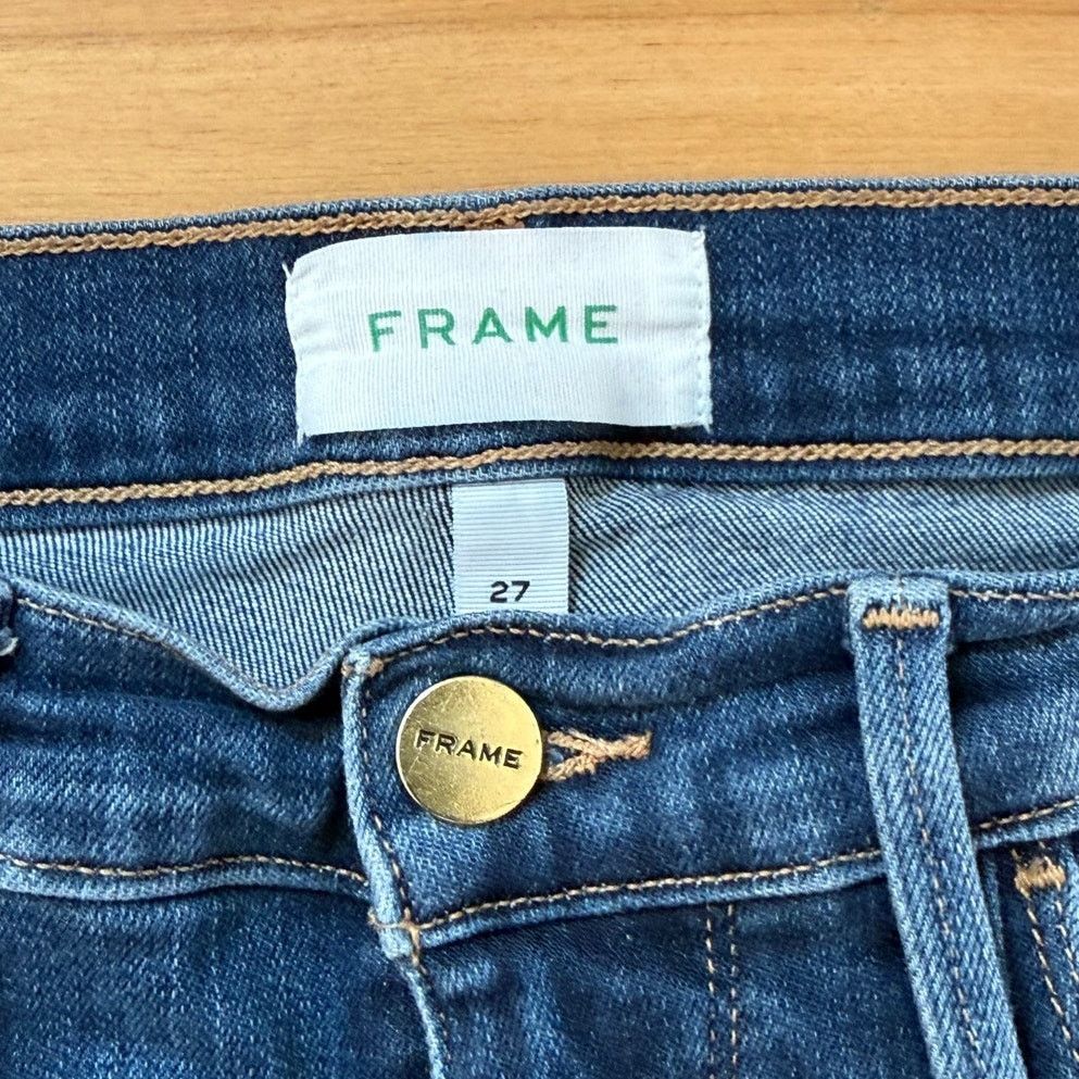 Frame FRAME Le High Straight Leg Jeans Size 27, EUC Size 27" / US 4 / IT 40 - 2 Thumbnail