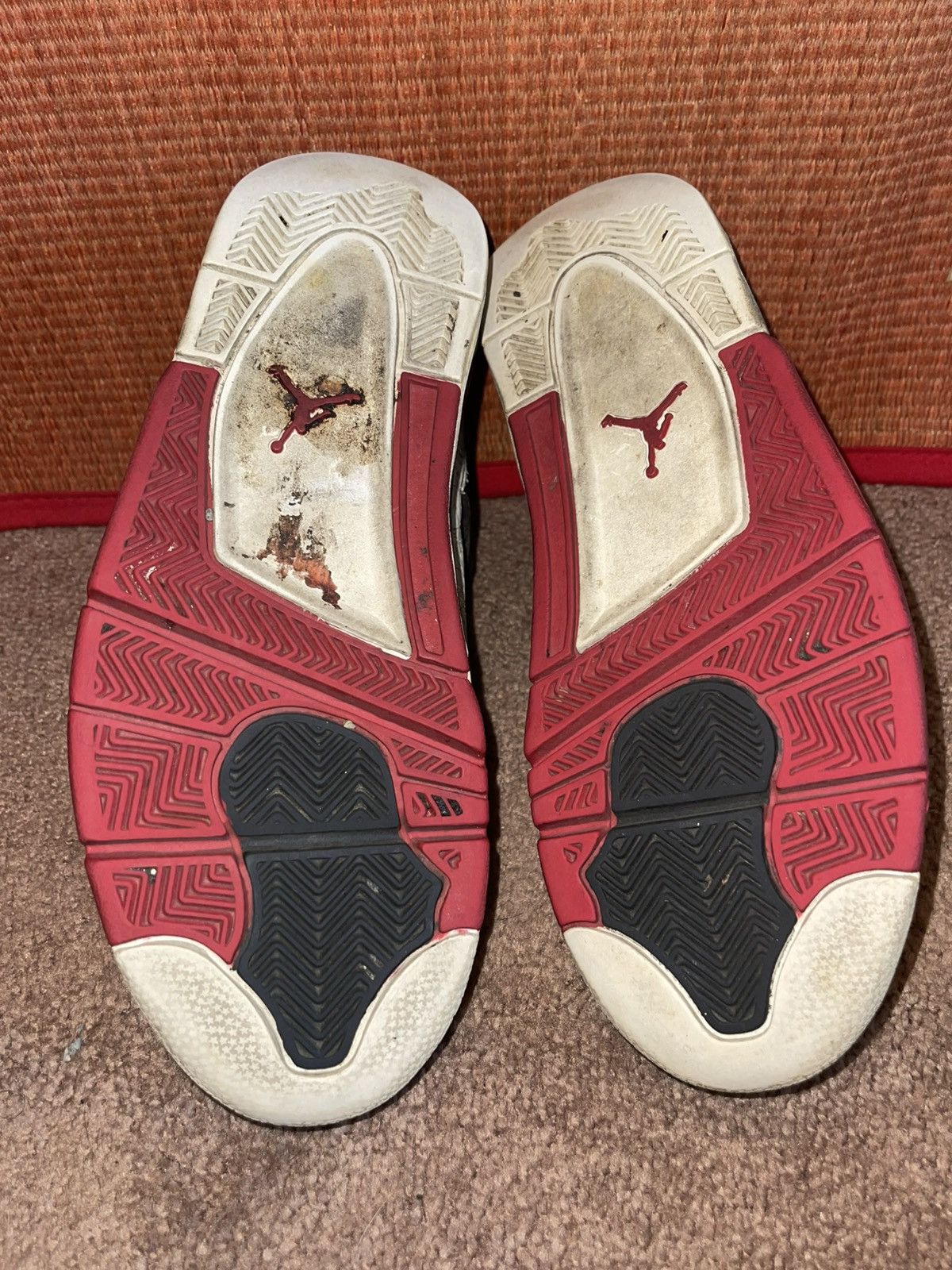 Jordan Brand Vintage Nike Air Jordan 4 White Laser 2005 Y2K white red Size US 8 / EU 41 - 5 Thumbnail