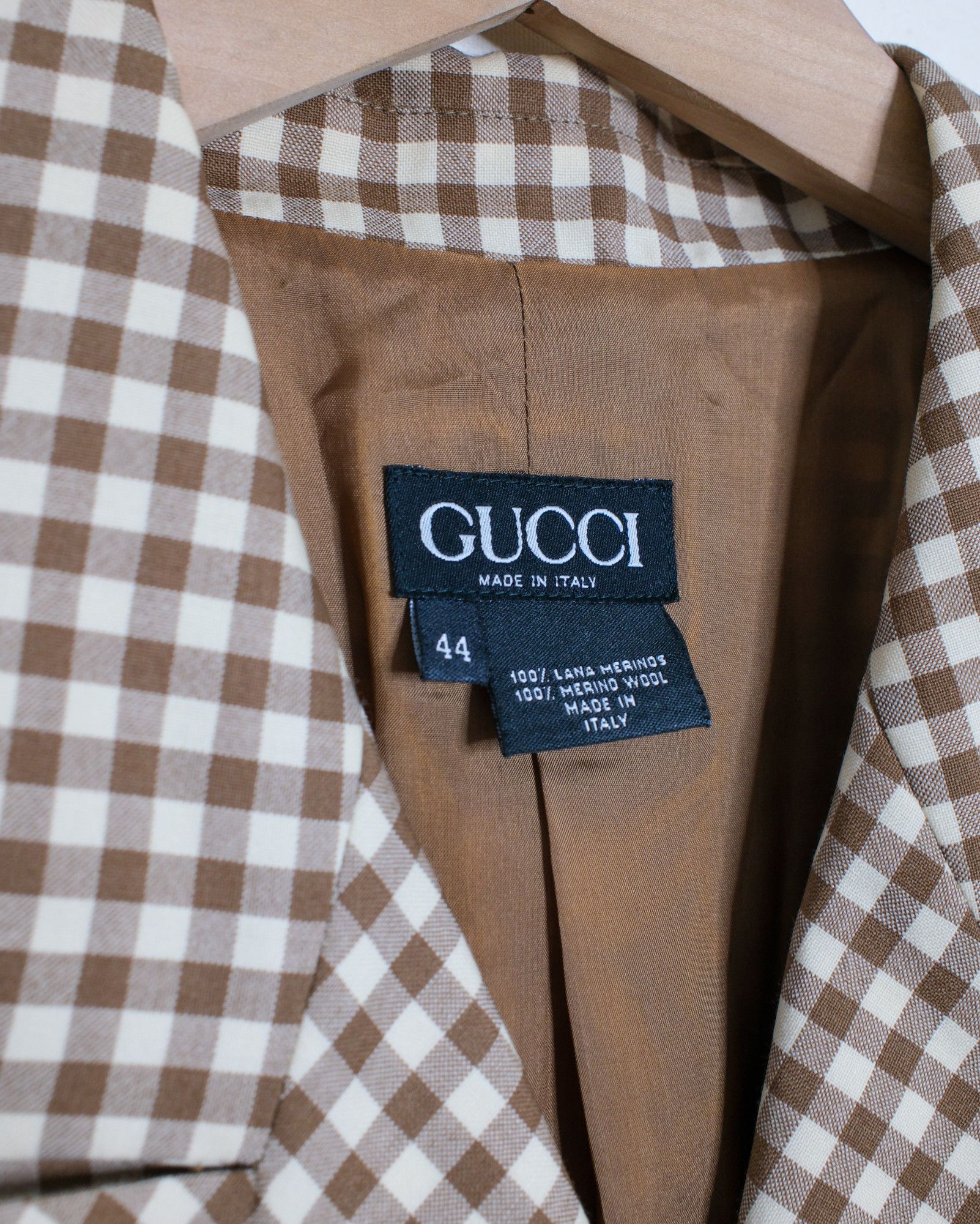 Gucci Vintage Gucci Gingham Suit for Japan Size 40R - 3 Thumbnail