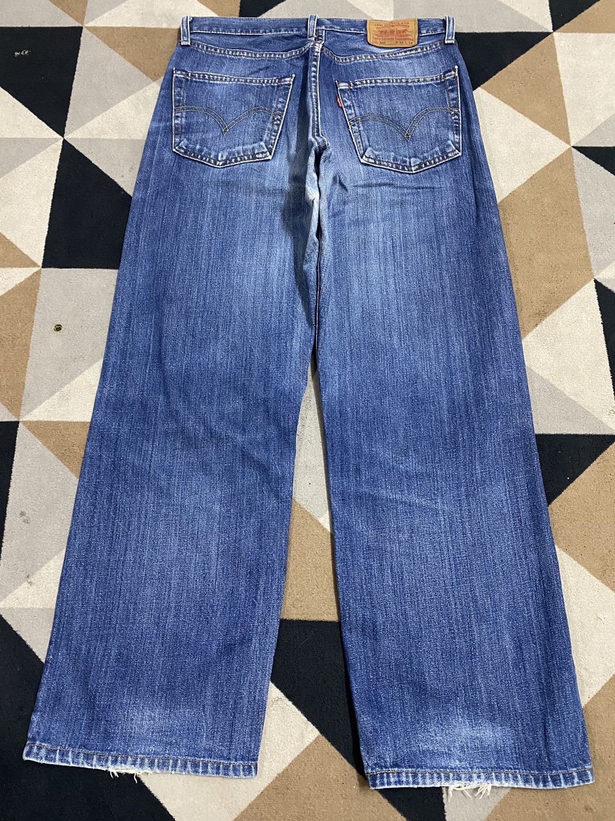 Levi's Levi's 501 90’s blue Wide Leg Baggy jeans Size US 31 - 2 Thumbnail