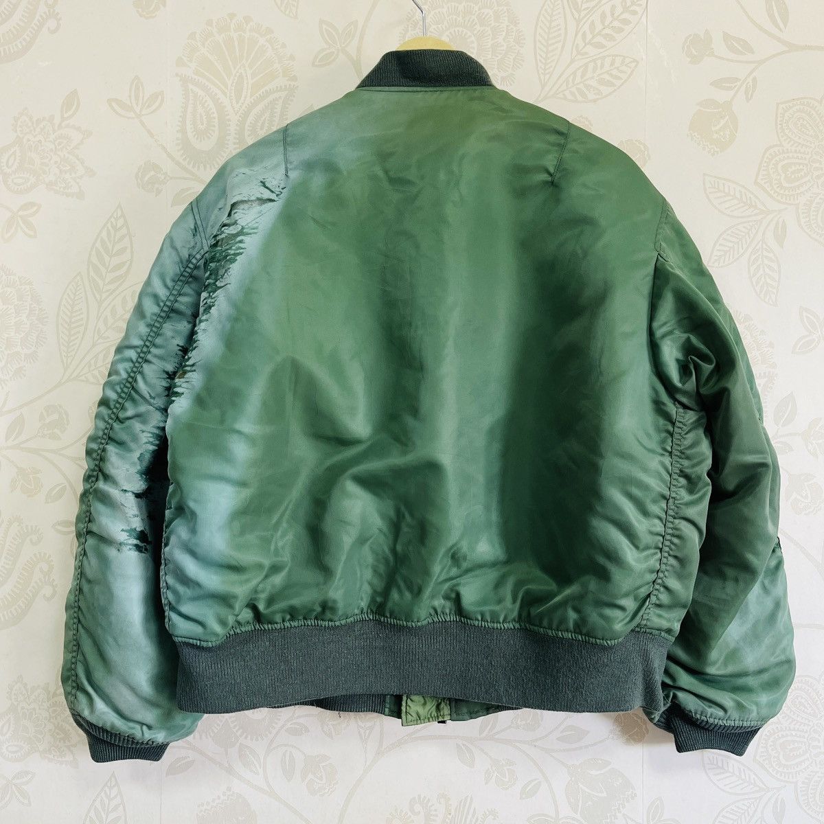 Japanese Brand Vintage Army Air Force Distressed Bomber Fly Jacket Size US L / EU 52-54 / 3 - 3 Thumbnail