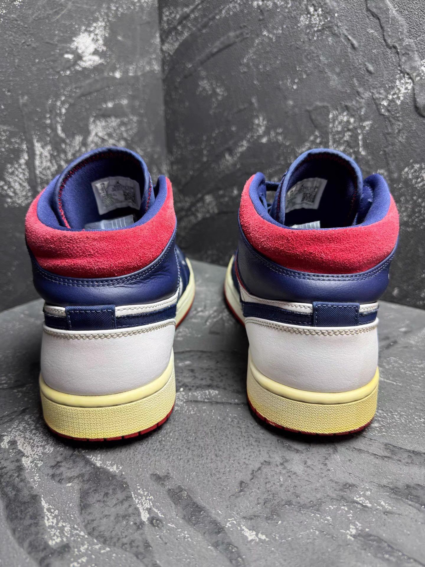 Nike Air Jordan 1 USA White Red & Blue Q10 Size US 10 / EU 43 - 7 Thumbnail