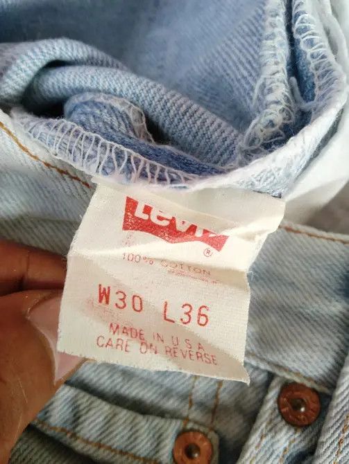 Levi's × Vintage 90s Vintage Levis 501 Made In USA Distressed Jeans 28x32 Size US 28 / EU 44 - 8 Thumbnail