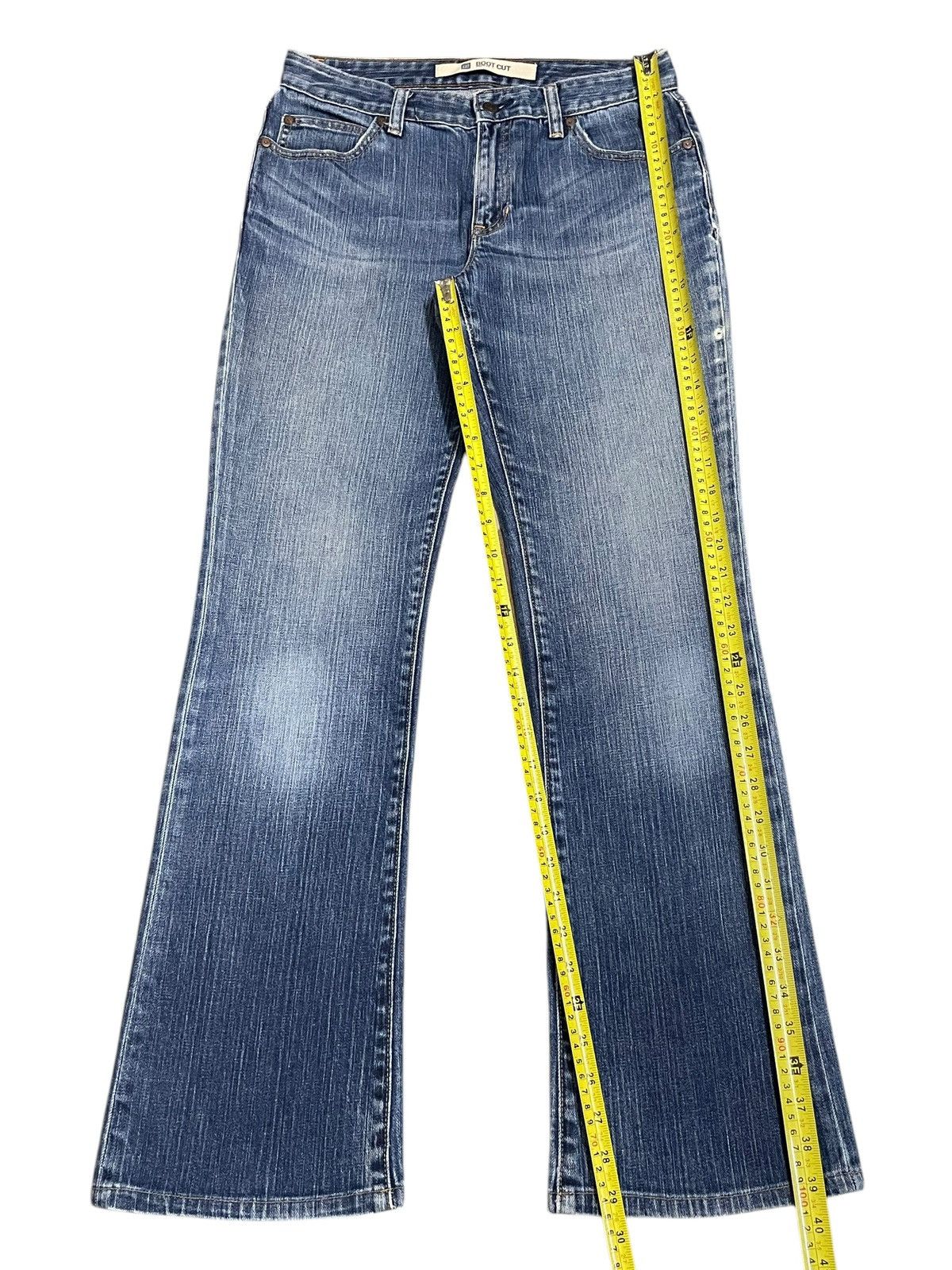 Gap × Yeezy Vintage Y2K Gap Bootcut Strech Denim Blue Washed Jeans Size 30" / US 8 / IT 44 - 17 Thumbnail