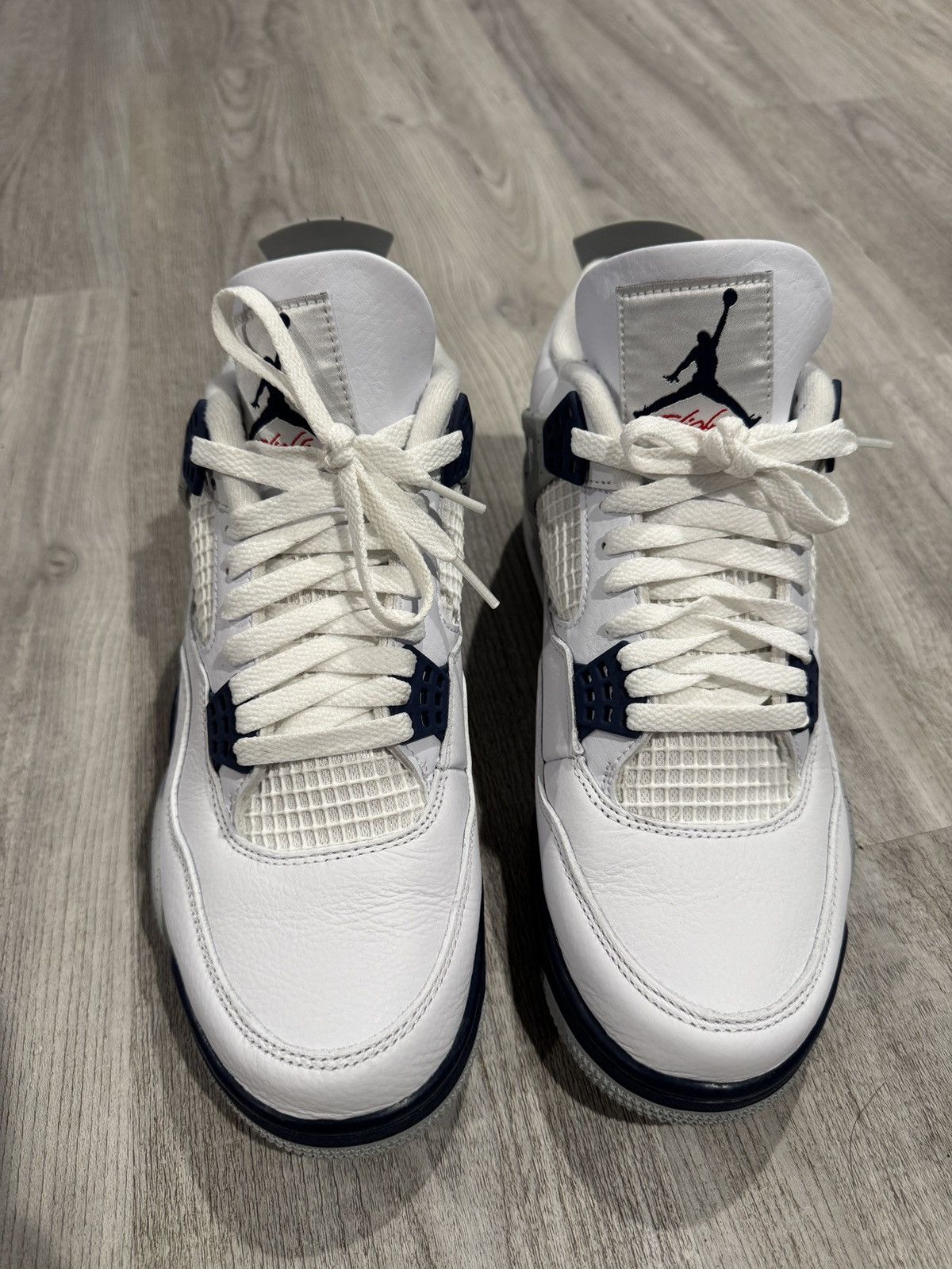 Jordan Brand Air Jordan 4 Retro “Midnight Navy” Size US 9.5 / EU 42-43 - 4 Thumbnail