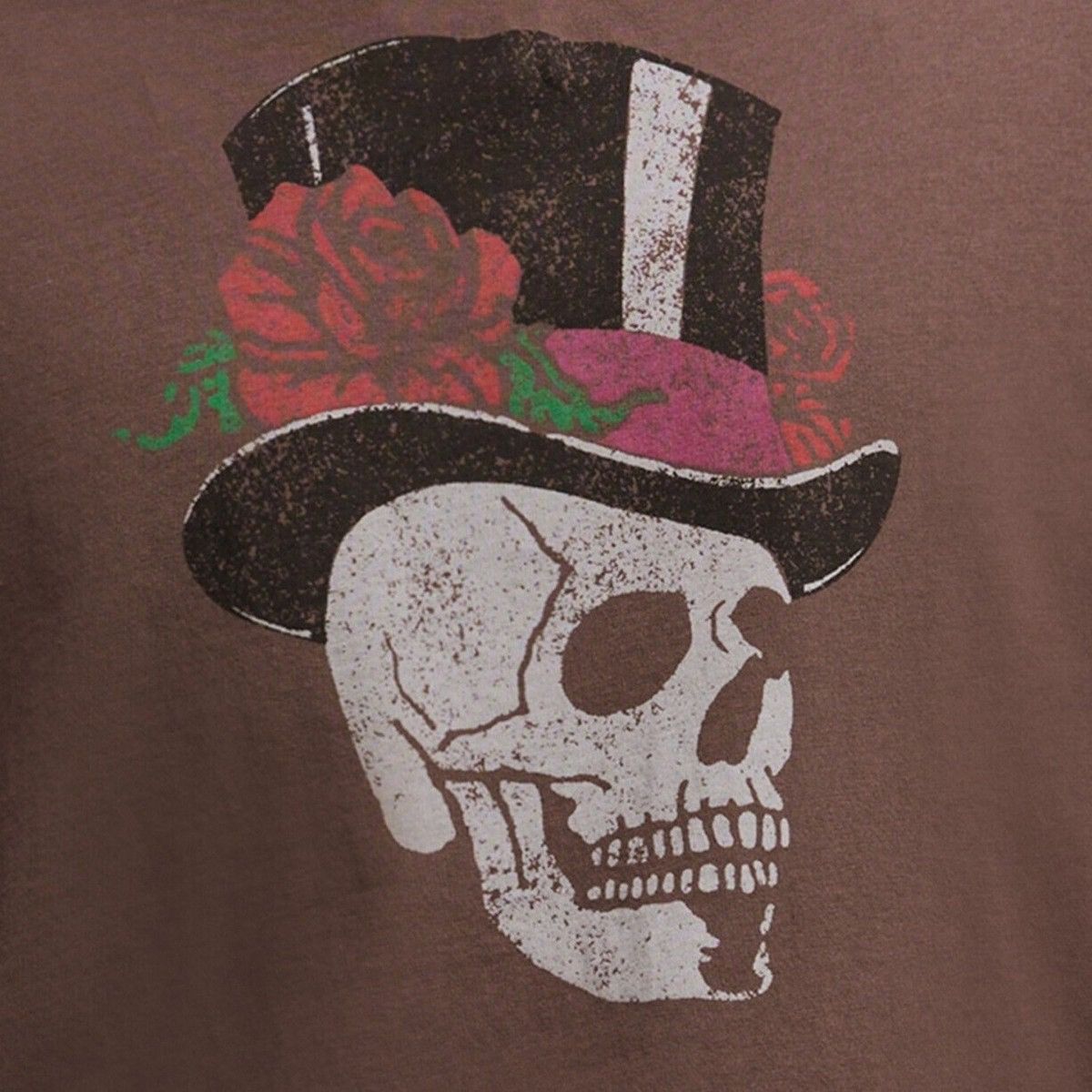 John Varvatos Top Hat Skull And Roses Grey Tee medium Size US M / EU 48-50 / 2 - 9 Thumbnail