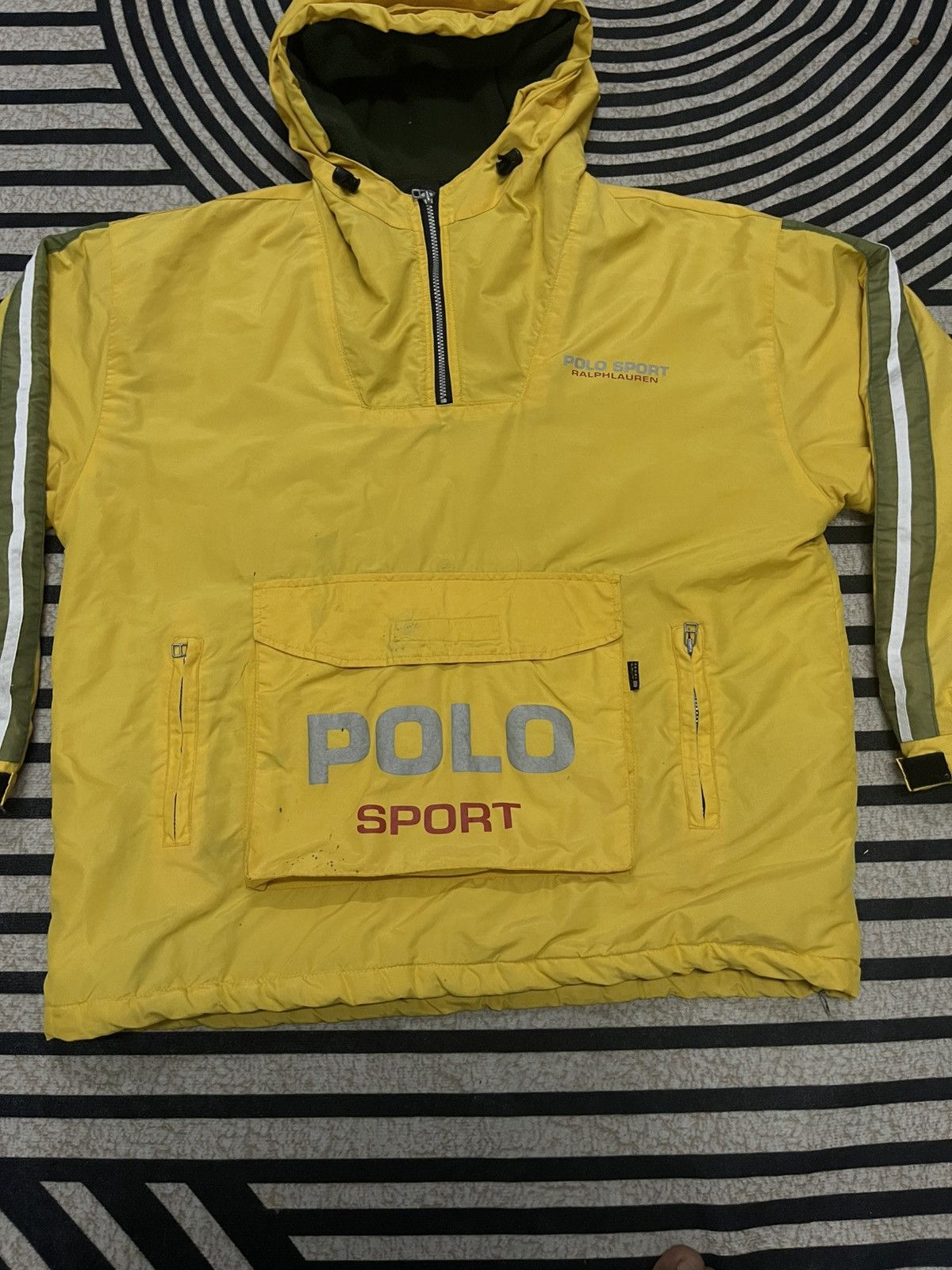 Polo Ralph Lauren 90s POLO SPORT BY RALPH LAUREN HALFZIPPER ANORAK HOODIE Size US XL / EU 56 / 4 - 4 Thumbnail