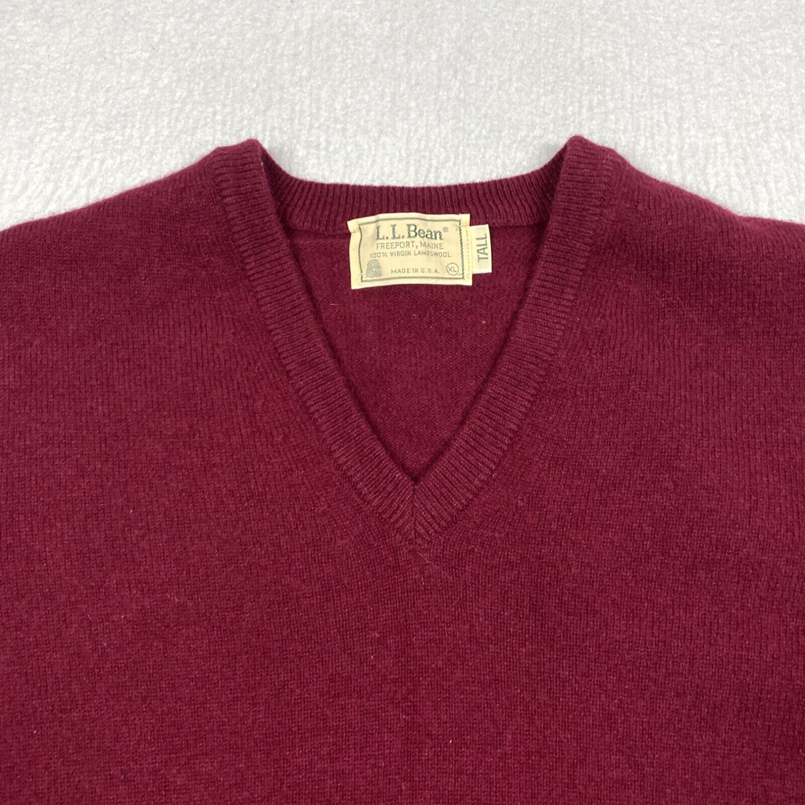 Vintage L.L. Bean V-Neck Sweater top Big & Tall XXL