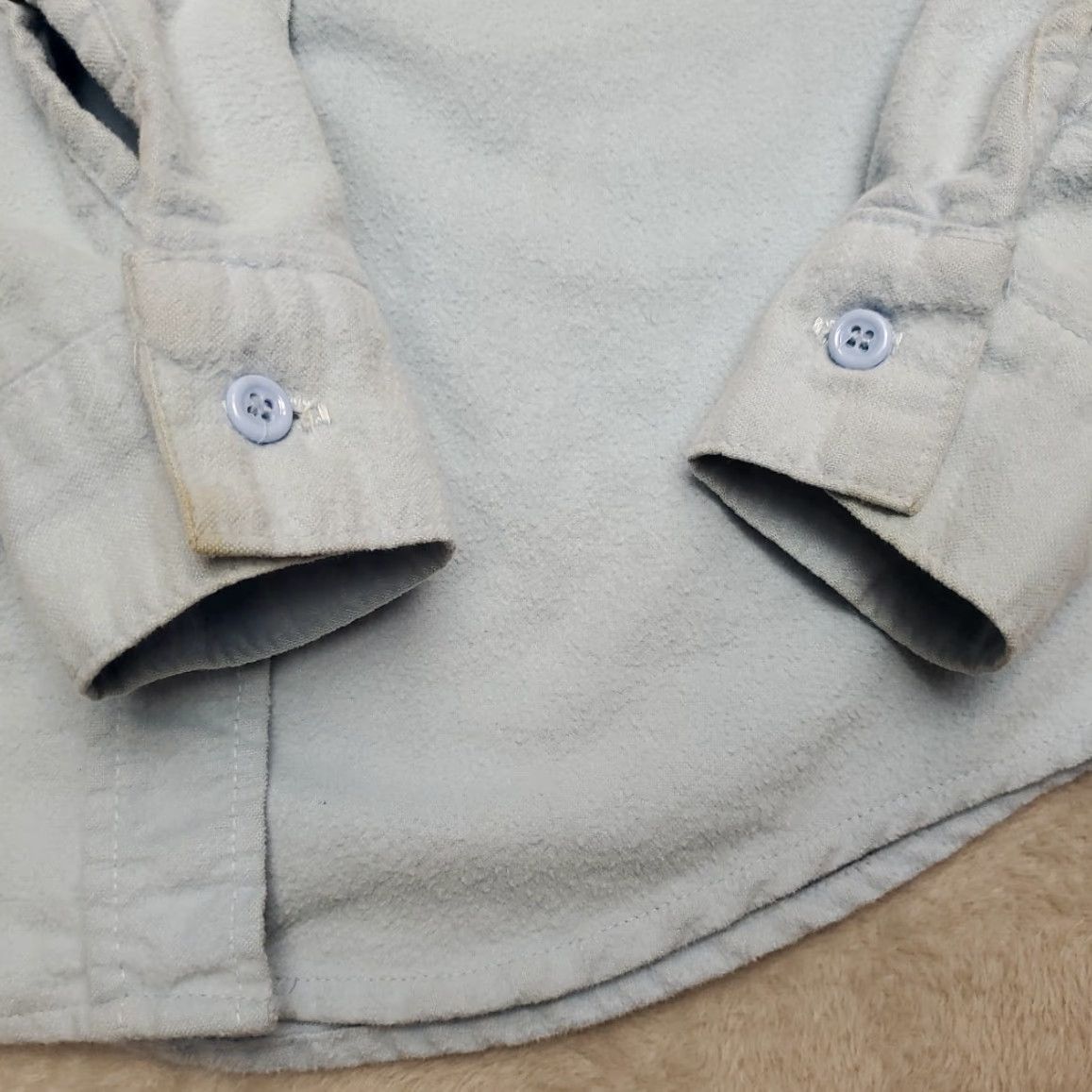 Vintage VINTAGE Sportking Shirt Women M Blue Long Sleeve Button-Up Cotton Flannel 70s Casual Outdoor Mens or Womens Size M / US 6-8 / IT 42-44 - 5 Thumbnail