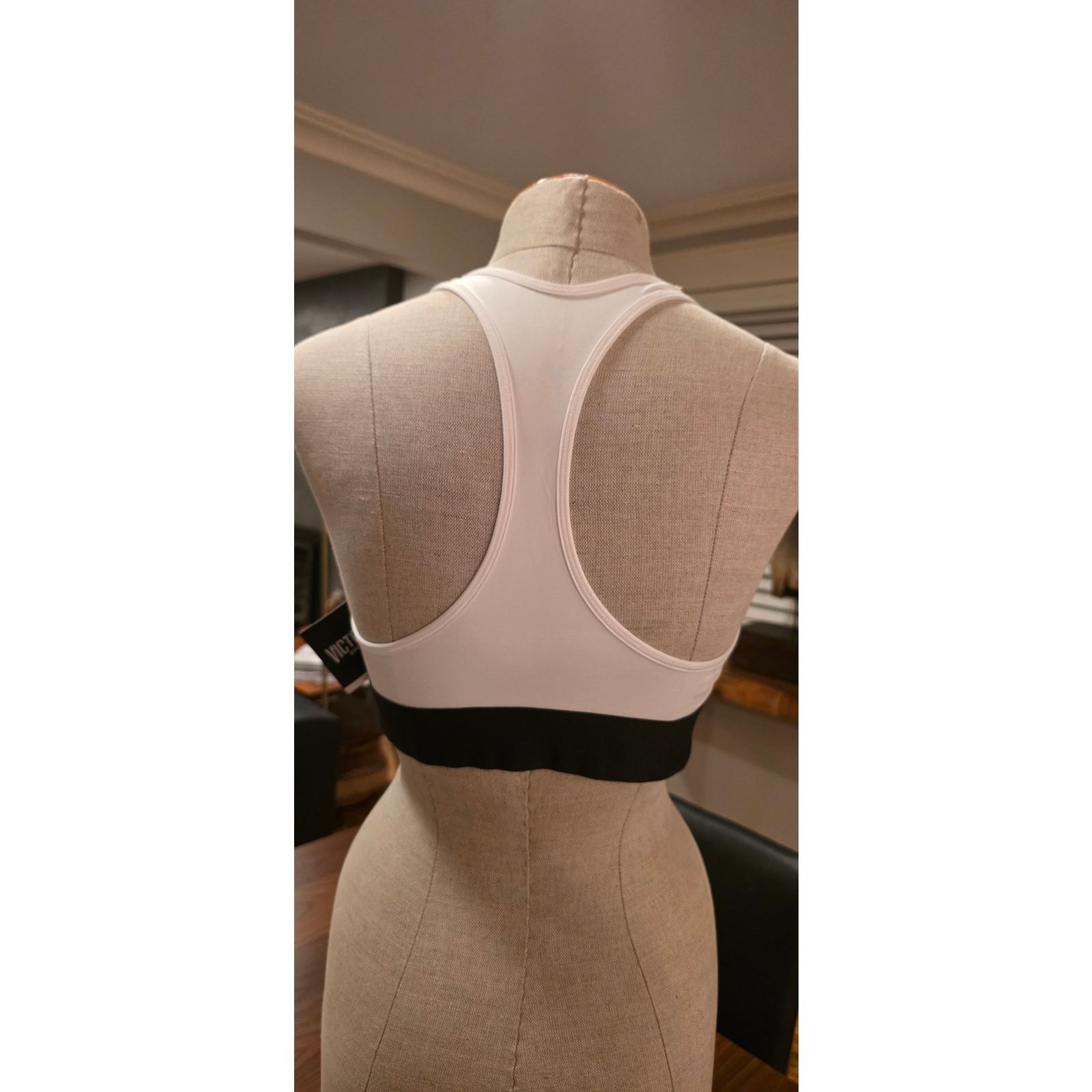 Victoria's Secret Victoria Sport The Player White Strappy Sport Bra Size L NWT Size ONE SIZE - 1 Thumbnail