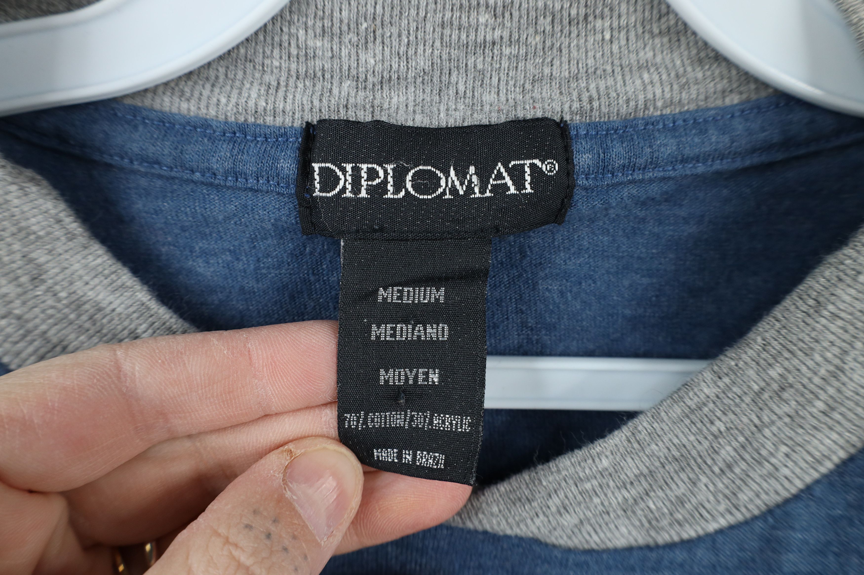Vintage Vintage 90s Streetwear Blank Knit Long Sleeve Pocket T-Shirt Size US M / EU 48-50 / 2 - 5 Thumbnail