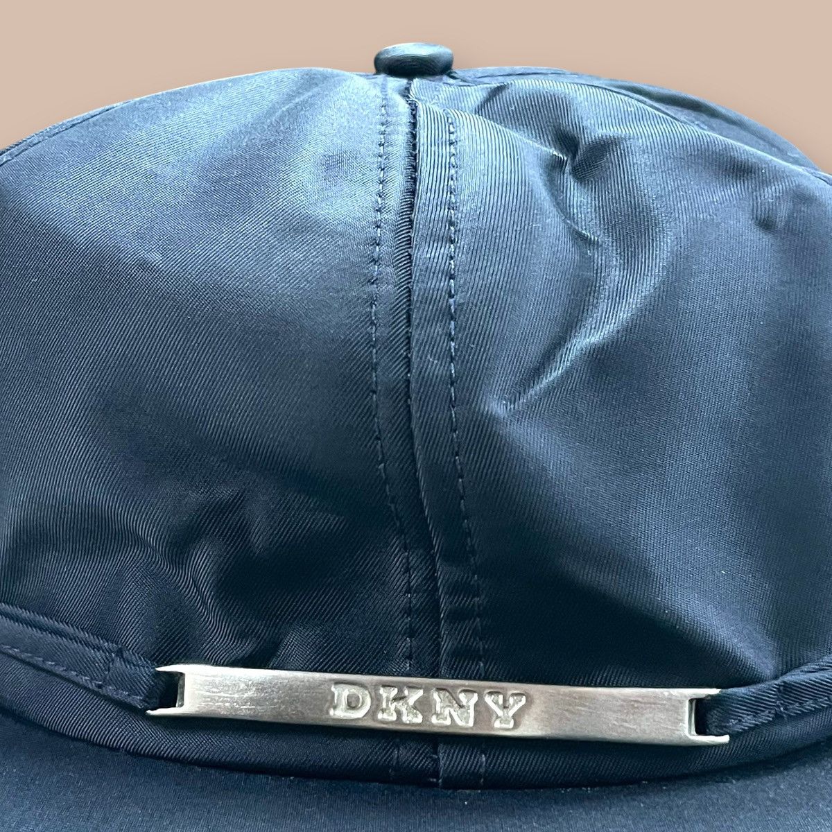 DKNY Vintage DKNY Dark Navy Shining Nylon Hat Size ONE SIZE - 11 Thumbnail