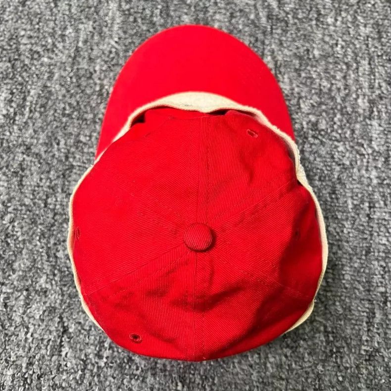 Gucci Gucci Red Towel Cap with Large Logo-2505 Size ONE SIZE - 3 Thumbnail