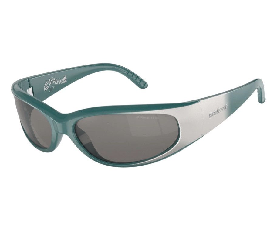 Arnette Arnette Catfish Sunglasses - Green Grad/Metal Silver Size ONE SIZE - 1 Thumbnail