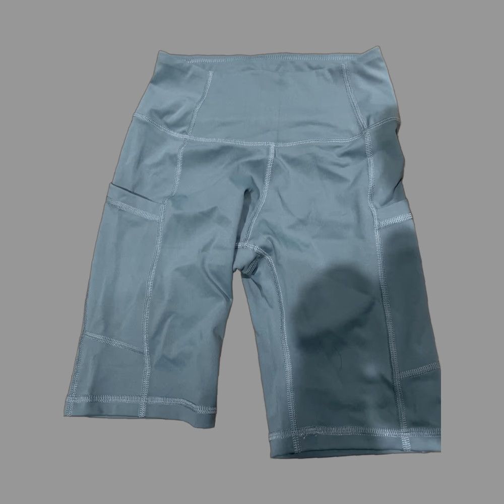 Vintage Natural Feelings Athletic Gym Yoga Bike Shorts Tummy Control High Waist Teal XS Size 26" / US 2 / IT 38 - 1 Thumbnail