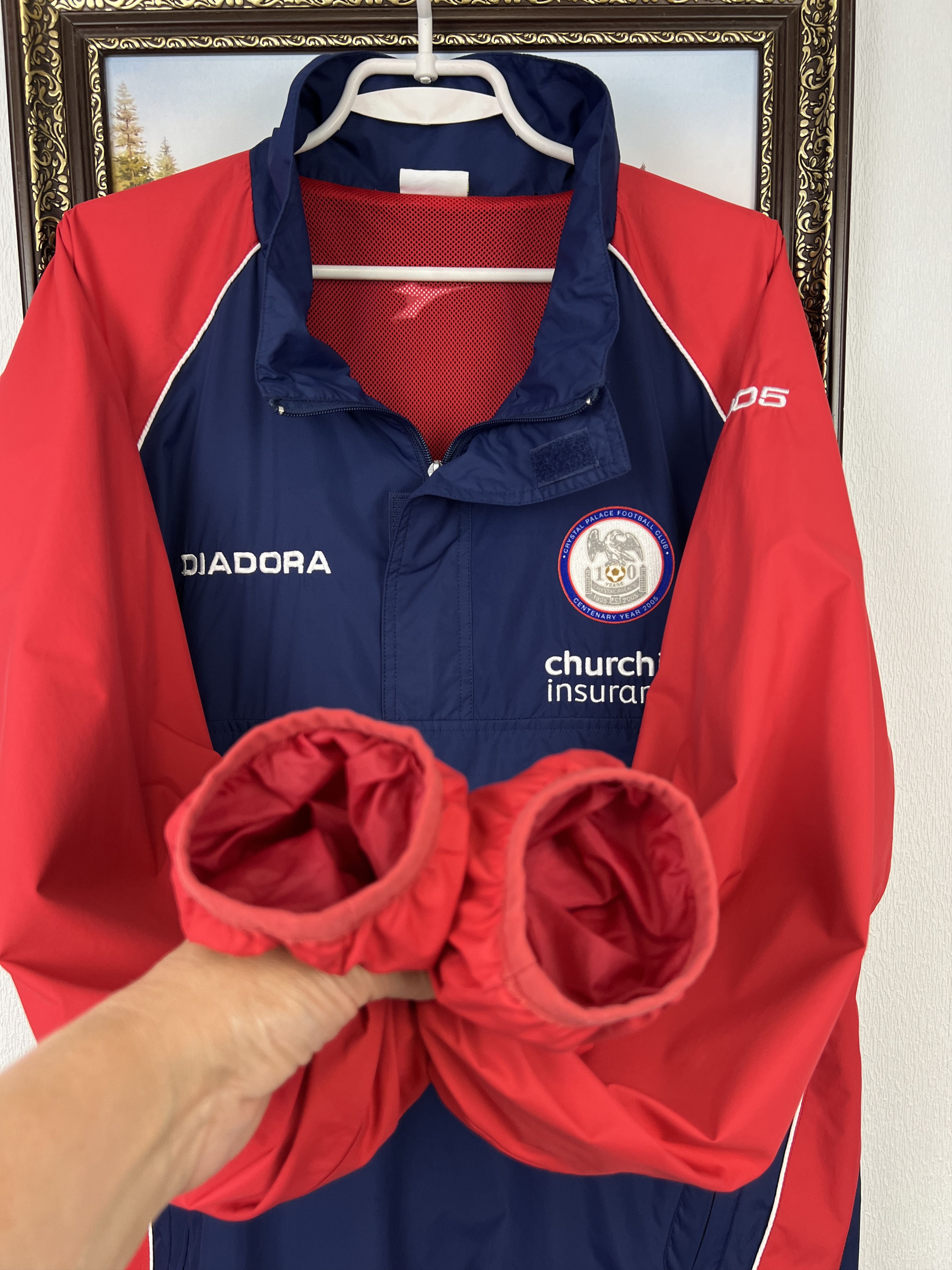 Diadora Vintage Diadora Crystal Palace Football Jacket Soccer Size US XL / EU 56 / 4 - 7 Thumbnail