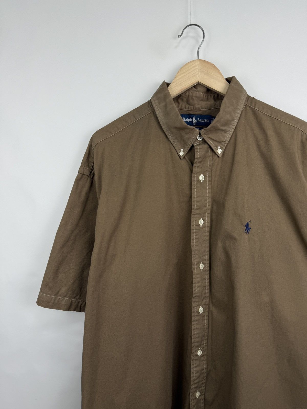 Polo Ralph Lauren 🤎🇺🇸 Vintage 90s Ralph Lauren Brown shirt rare retro hype Y2K Size US XXL / EU 58 / 5 - 2 Thumbnail