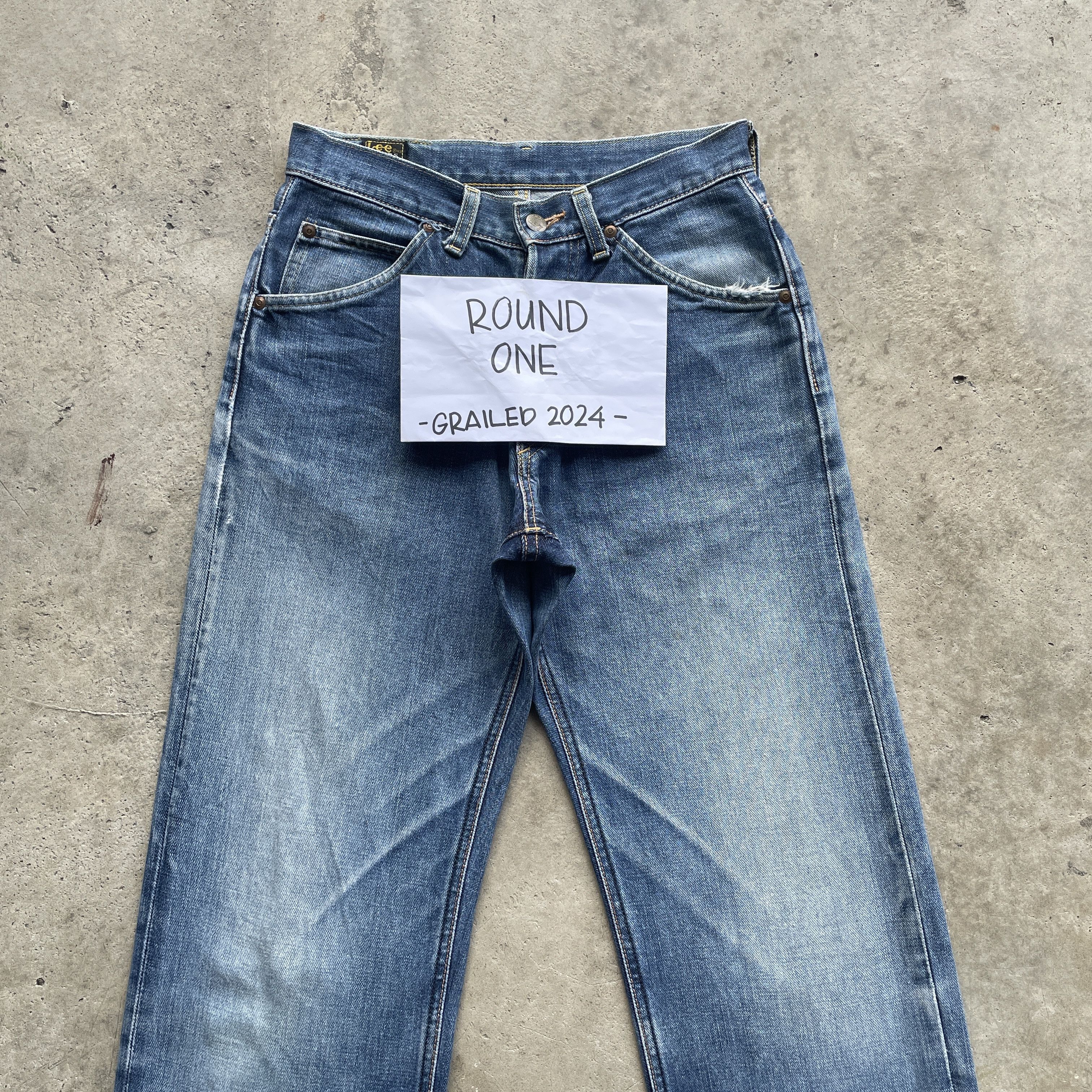 Japanese Brand × Jean × Vintage W27 VINTAGE LEE JAPAN FLY BUTTON JEANS FADED DENIM PANTS Size US 27 - 3 Thumbnail