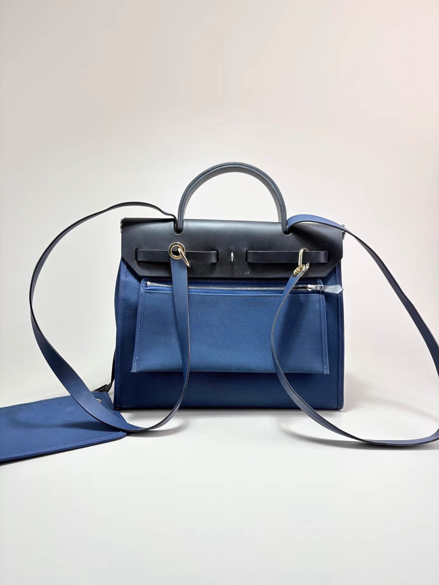 Hermes HERMES HERBAG31 Color-Block Leather Crossbody K1 Size ONE SIZE - 3 Thumbnail