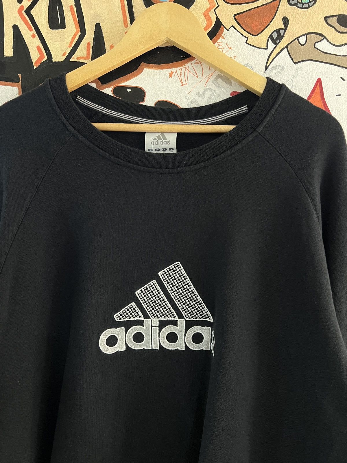 Adidas Vintage Adidas Big Logo Sweater Size US XL / EU 56 / 4 - 2 Thumbnail