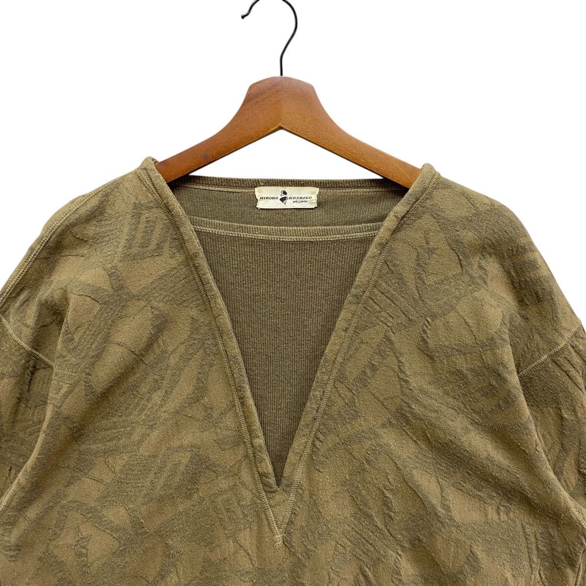 Hiroko Koshino Homme Vintage Hiroko Koshino Jacquard Sweatshirt Japanese Designer Size US M / EU 48-50 / 2 - 2 Thumbnail
